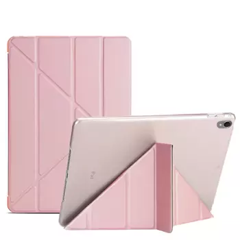 Microsonic Apple iPad Pro 10.5'' (A1701-A1709-A1852) Folding Origami Design Kılıf Rose Gold