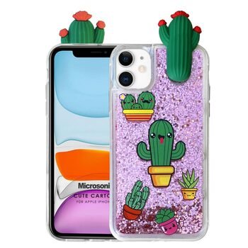 Microsonic Apple iPhone 11 Kılıf Cute Cartoon Kaktüs