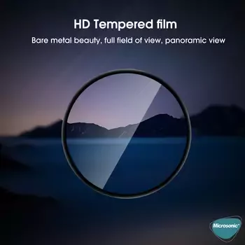 Microsonic Huawei Watch Ultimate Tam Kaplayan Nano Cam Ekran Koruyucu Siyah