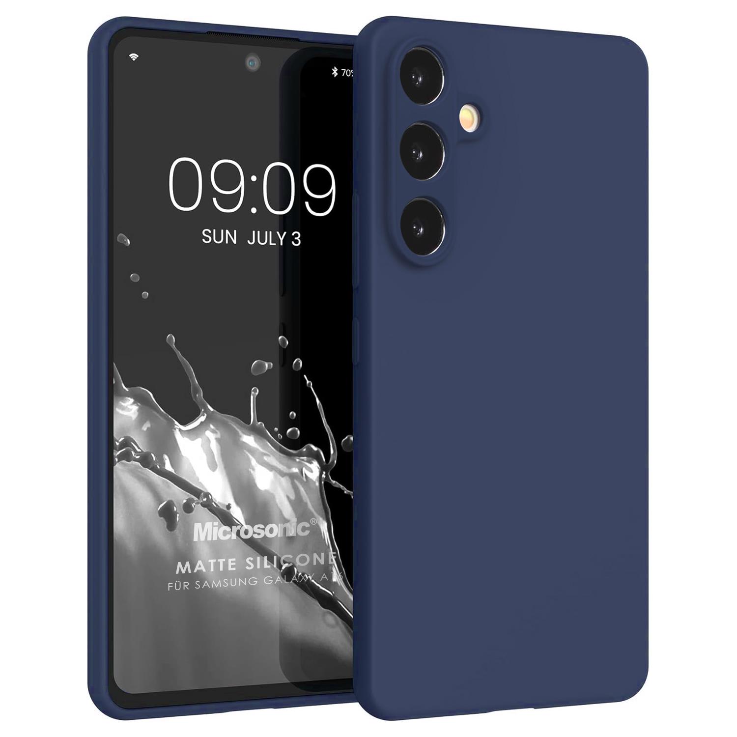Microsonic Matte Silicone Samsung Galaxy S26 Plus Kılıf Lacivert