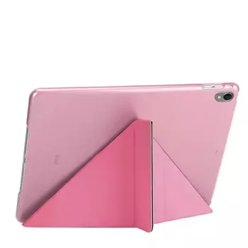 Microsonic Apple iPad Pro 10.5'' (A1701-A1709-A1852) Folding Origami Design Kılıf Pembe