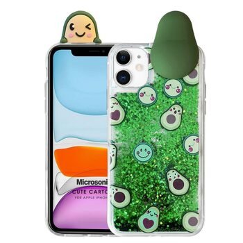 Microsonic Apple iPhone 11 Kılıf Cute Cartoon Avakado