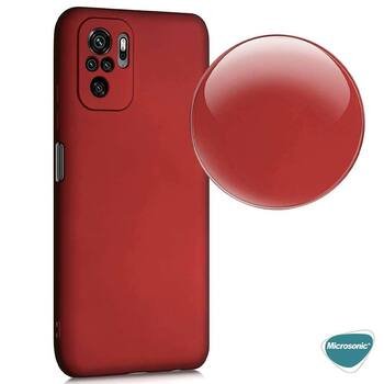 Microsonic Xiaomi Redmi Note 10 Kılıf Matte Silicone Siyah