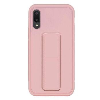 Microsonic Samsung Galaxy A02 Kılıf Hand Strap Rose Gold