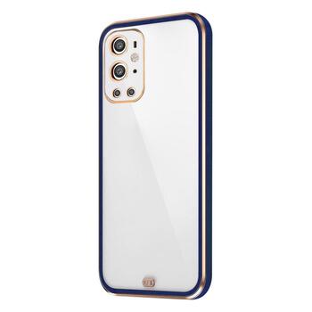 Microsonic OnePlus 9 Pro Kılıf Laser Plated Soft Lacivert