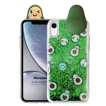 Microsonic Apple iPhone XR Kılıf Cute Cartoon Avakado