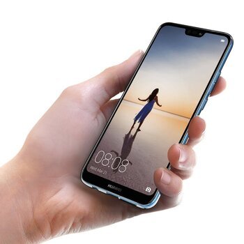 Microsonic Huawei P20 Lite Kılıf Transparent Soft Beyaz