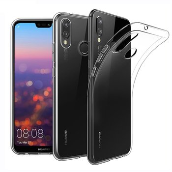 Microsonic Huawei P20 Lite Kılıf Transparent Soft Beyaz