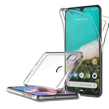 Microsonic Xiaomi Mi A3 Kılıf Komple Gövde Koruyucu Silikon Şeffaf