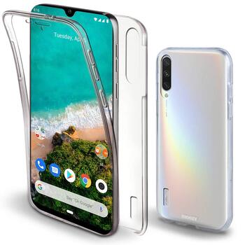 Microsonic Xiaomi Mi A3 Kılıf Komple Gövde Koruyucu Silikon Şeffaf