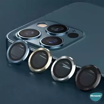 Microsonic Apple iPhone 14 Tekli Kamera Lens Koruma Camı Sierra Mavisi