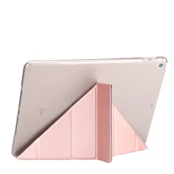Microsonic Apple iPad 10.2'' 7. Nesil (A2197-A2200-A2198) Folding Origami Design Kılıf Rose Gold