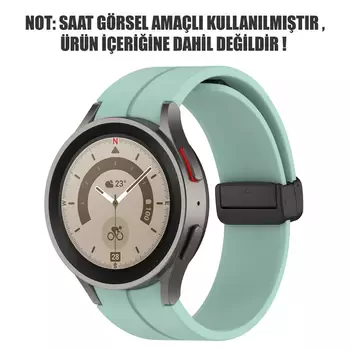 Microsonic Samsung Galaxy Watch 6 Classic 47mm Kordon Ribbon Line Açık Yeşil