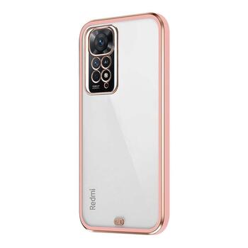 Microsonic Xiaomi Redmi Note 11 Pro 5G Kılıf Laser Plated Soft Pembe