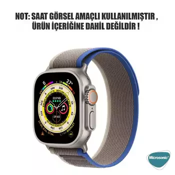 Microsonic Apple Watch Series 8 45mm Kordon Trail Loop Kahverengi