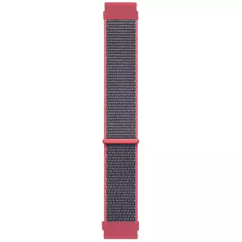 Microsonic Samsung Galaxy Watch 5 Pro 45mm Hasırlı Kordon Woven Sport Loop Koyu Pembe