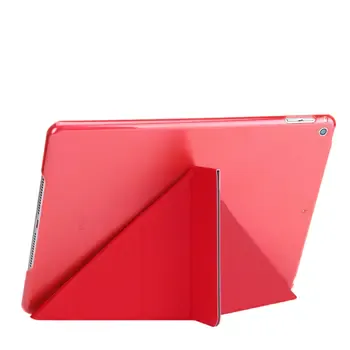 Microsonic Apple iPad 10.2'' 7. Nesil (A2197-A2200-A2198) Folding Origami Design Kılıf Kırmızı
