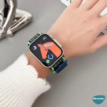 Microsonic Apple Watch Ultra 3 Kordon Terra Strand Pembe