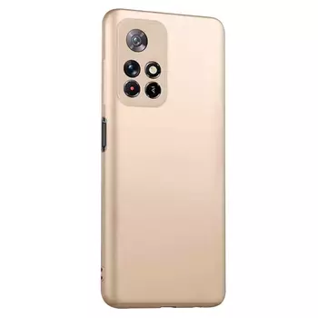 Microsonic Matte Silicone Xiaomi Redmi Note 11 Kılıf Gold