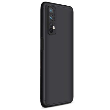 Microsonic Realme 7 Kılıf Double Dip 360 Protective AYS Siyah