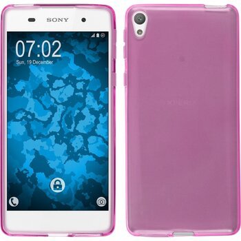 Microsonic Sony Xperia E5 Kılıf Transparent Soft Pembe