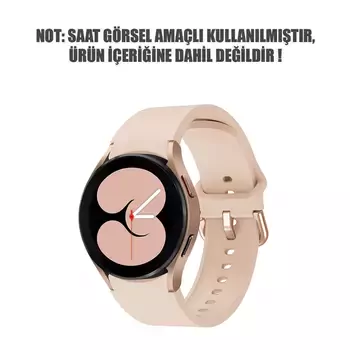 Microsonic Samsung Galaxy Watch 6 Classic 47mm Kordon Solid Silicone Band Pembe