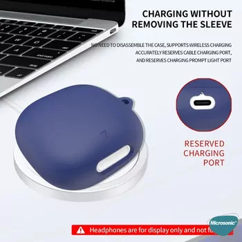 Microsonic Anker Soundcore Liberty 4 Pro Kılıf Askılı Mat Silikon Siyah