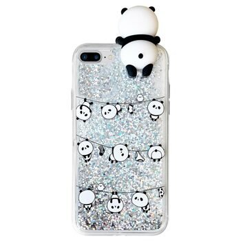 Microsonic Apple iPhone 8 Plus Kılıf Cute Cartoon Panda