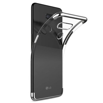 Microsonic LG K40S Kılıf Skyfall Transparent Clear Gümüş