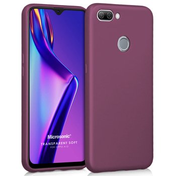 Microsonic Oppo A12 Kılıf Matte Silicone Mor