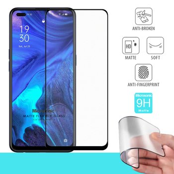 Microsonic Oppo Reno 4 Matte Flexible Ekran Koruyucu Siyah