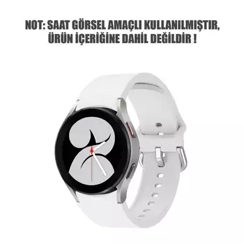 Microsonic Samsung Galaxy Watch 6 Classic 47mm Kordon Solid Silicone Band Beyaz