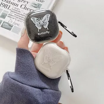 Microsonic Samsung Galaxy Buds Core Kılıf Kelebek Desenli Şeffaf