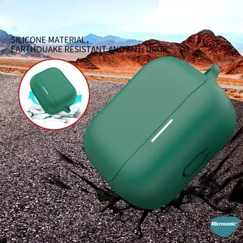 Microsonic Anker Soundcore K20i Kılıf Askılı Mat Silikon Lacivert