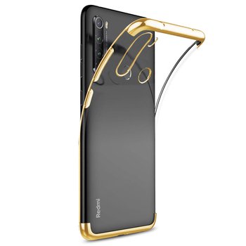 Microsonic Xiaomi Redmi Note 8 Kılıf Skyfall Transparent Clear Gold