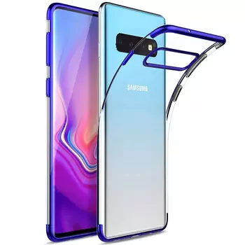 Microsonic Samsung Galaxy S10 Plus Kılıf Skyfall Transparent Clear Mavi