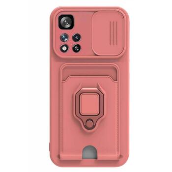 Microsonic Xiaomi Redmi Note 11 Pro Plus Kılıf Multifunction Silicone Pembe