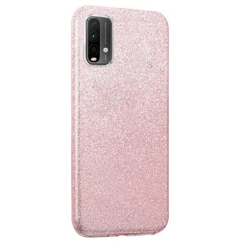 Microsonic Xiaomi Redmi Note 9 4G Kılıf Sparkle Shiny Rose Gold