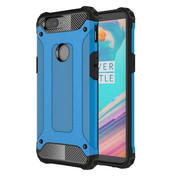 Microsonic OnePlus 5T Kılıf Rugged Armor Mavi