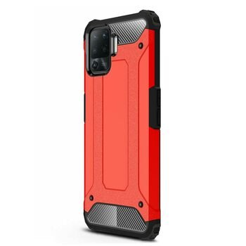 Microsonic Oppo Reno 5 Lite Kılıf Rugged Armor Kırmızı