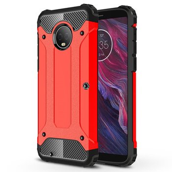 Microsonic Motorola Moto G6 Kılıf Rugged Armor Kırmızı