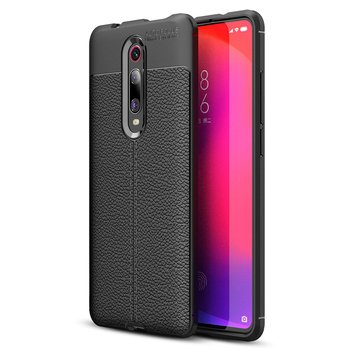 Microsonic Xiaomi Redmi K20 Kılıf Deri Dokulu Silikon Siyah