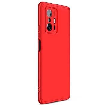 Microsonic Xiaomi Mi 11T Pro Kılıf Double Dip 360 Protective AYS Kırmızı