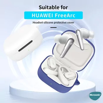 Microsonic Huawei FreeArc Kılıf Askılı Mat Silikon Koyu Yeşil