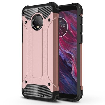 Microsonic Motorola Moto G6 Plus Kılıf Rugged Armor Rose Gold