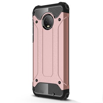 Microsonic Motorola Moto G6 Plus Kılıf Rugged Armor Rose Gold