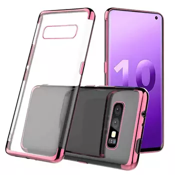 Microsonic Samsung Galaxy S10e Kılıf Skyfall Transparent Clear Rose Gold