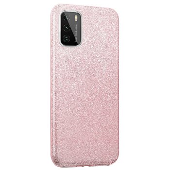 Microsonic Xiaomi Poco M3 Kılıf Sparkle Shiny Rose Gold