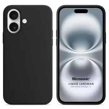 Microsonic Apple iPhone 17 Kılıf Liquid Lansman Silikon Siyah