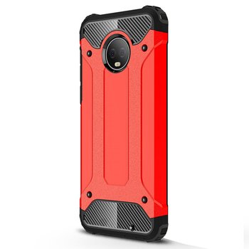 Microsonic Motorola Moto G6 Plus Kılıf Rugged Armor Gümüş